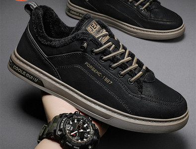 Ανδρικές χειμερινές μπότες με πούπουλο