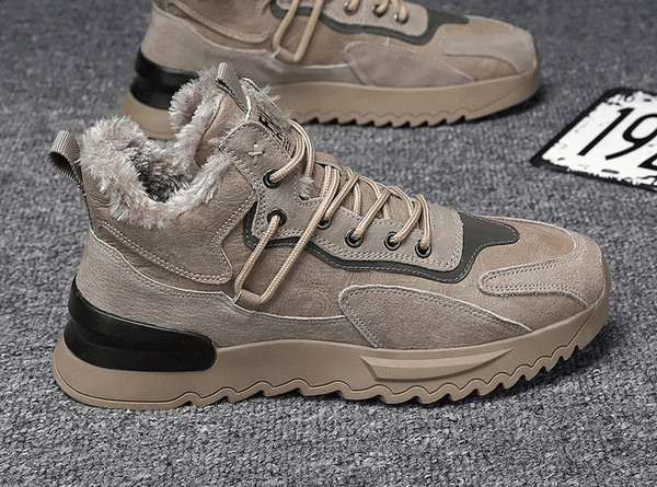 Ανδρικά χειμερινά παπούτσια - με τραχιά σόλα