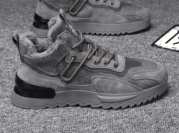 Ανδρικά χειμερινά παπούτσια - με τραχιά σόλα