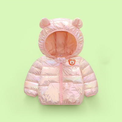 Zēni Zēni Meitenes Jakas Bērni Gaiši Dūnu Mēteļi Bērnu Apģērbi Pavasaris Rudens Ziemas Siltas Virsdrēbes Ausis Kaputes Vestes 1-4T