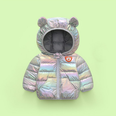 Zēni Zēni Meitenes Jakas Bērni Gaiši Dūnu Mēteļi Bērnu Apģērbi Pavasaris Rudens Ziemas Siltas Virsdrēbes Ausis Kaputes Vestes 1-4T