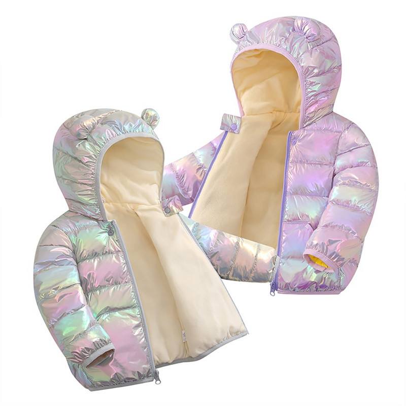 Zēni Zēni Meitenes Jakas Bērni Gaiši Dūnu Mēteļi Bērnu Apģērbi Pavasaris Rudens Ziemas Siltas Virsdrēbes Ausis Kaputes Vestes 1-4T