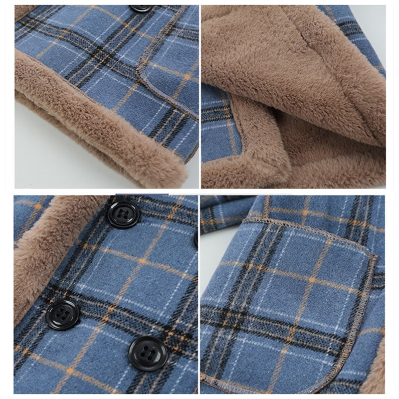 Παιδικό Ζεστό Μάλλινο Παλτό με Κουκούλα για Αγόρια Υψηλής Ποιότητας Παιδικά Αγόρια Χοντρά Χειμερινά Ρούχα Εξωτερικά για Ηλικίες 2-13 ετών