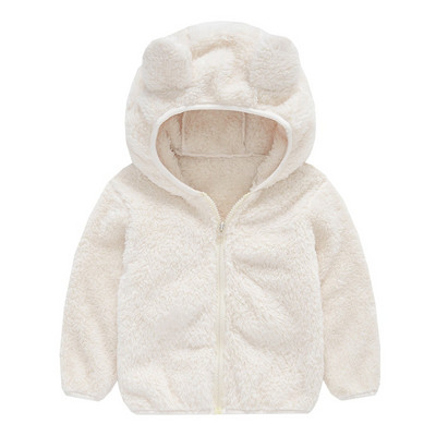 Βρεφικό χειμωνιάτικο βαμβακερό μπουφάν με γράμματα και βελούδινο ζεστό παλτό με κουκούλα, έντονα ρούχα ποιότητας 2-5 ετών Beibei