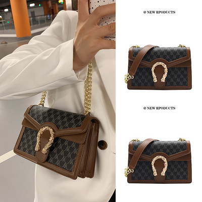 Jauna modeļa rokassomiņa ar metāla plecu ķēdi