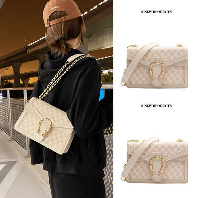 Jauna modeļa rokassomiņa ar metāla plecu ķēdi