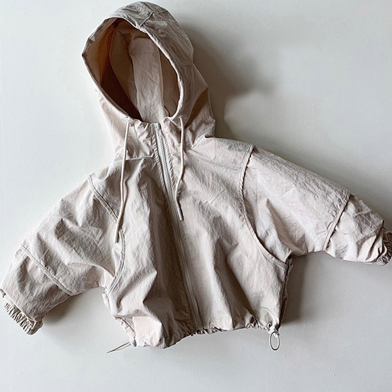 Bērnu jaka pavasara rudens meitenēm zēniem jakas bērniem ar kapuci vējjaka mētelis zīdaiņu ikdienas virsdrēbes 1 3 5 6 g. meitenēm