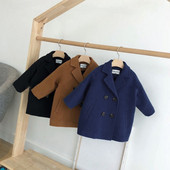 Παιδικό μπουφάν Παιδικό μπουφάν φθινόπωρο Χειμερινό μωρό παλτό Παιδικό ζεστό μάλλινο πανωφόρι Βρεφικά ρούχα Παλτό