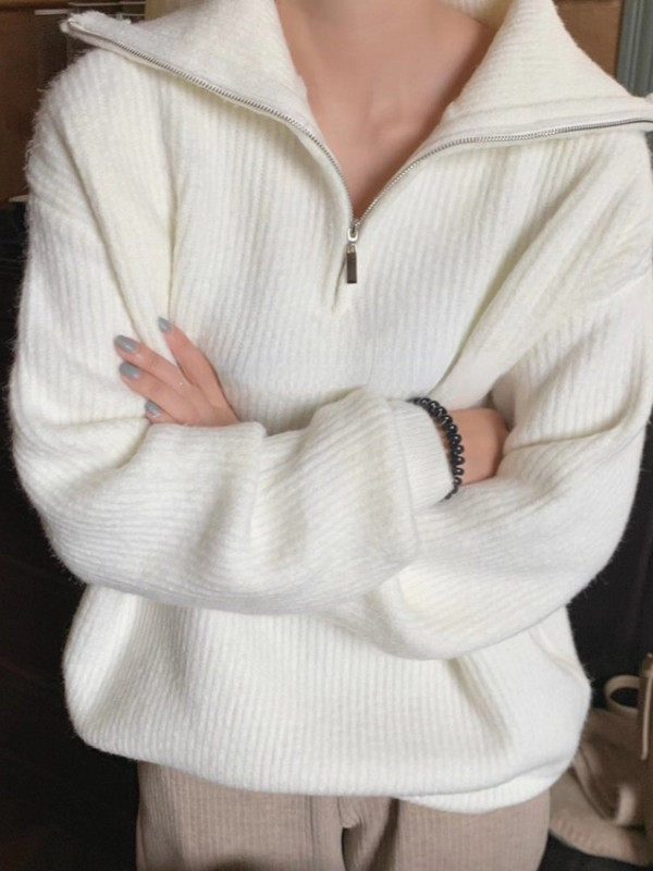 Sieviešu džemperi, 2022. gada rudens ziemas augšdaļa ar garām piedurknēm, brīvi adīti bruņurupuču kakla rāvējslēdzēji, vienkrāsains džemperis sieviešu lielizmēra džemperis