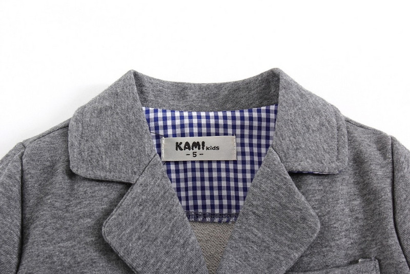 jaunpienācējs trikotāžas kokvilna 100% toddler boy bleize vienkrāsains Dark Blue