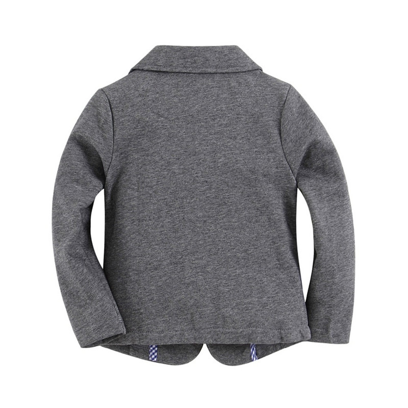 jaunpienācējs trikotāžas kokvilna 100% toddler boy bleize vienkrāsains Dark Blue