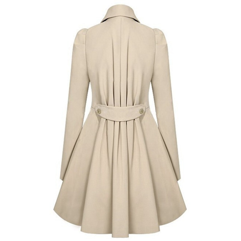 2020. ženski modni zimski trenč kaput s dvostrukim kopčanjem, dugih rukava, dugih rukava, uski, uski ženski kaput