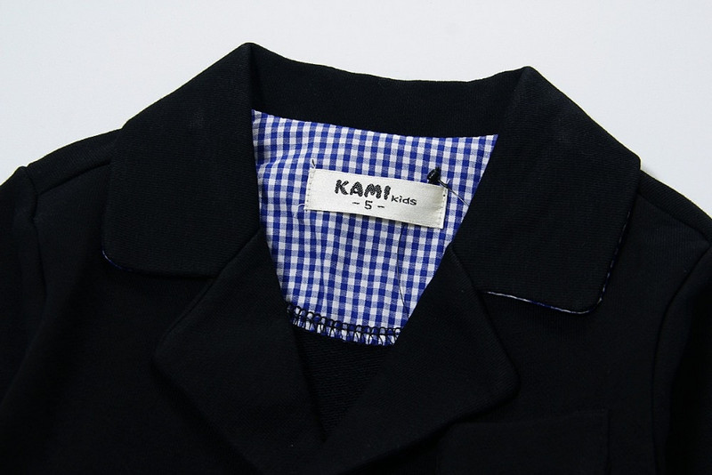 jaunpienācējs trikotāžas kokvilna 100% toddler boy bleize solid Black