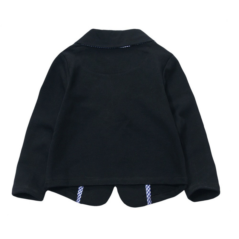 jaunpienācējs trikotāžas kokvilna 100% toddler boy bleize solid Black