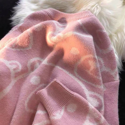 Sieviešu džemperi Sieviešu Lielizmēra Anime Y2k Ielas apģērbi ar garām piedurknēm Goth Winter Vintage apģērbi Estētiski Kawaii Topi Puloveri
