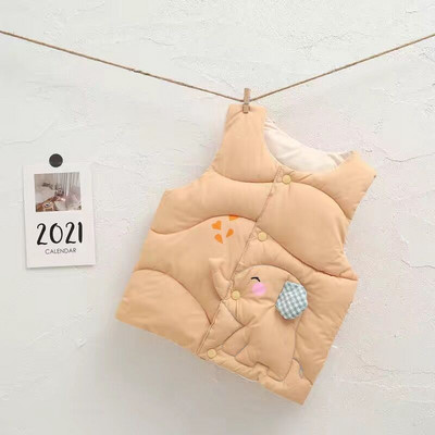 Νέο Φθινοπωρινό Κοτλέ Κοριτσίστικο Ζεστό Γιλέκο Χειμώνα Αγόρια Χοντρό Γιλέκο Παιδικά Πανωφόρια Παιδικά Βαμβακερά Μπουφάν Γιλέκο για 2-10 Χρόνια