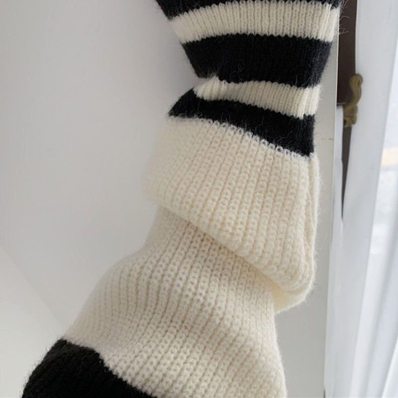 Rudens ziemas trikotāžas džemperis, svītrains sieviešu džemperis ar V kakla izgriezumu, korejiešu stila sieviete, bez pleca, džemperi, džemperi, 2022. gada topi