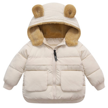 Модно коледно връхно облекло Зимно пухено облекло за момчета и момичета 90% детско пухено яке Палто за новородено Дрехи за момче
