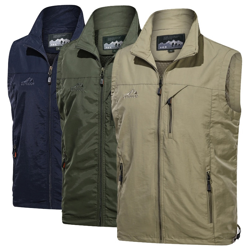 Āra vīriešu vestes 2022. gada pavasaris, vairākas kabatas, pārgājieni, darbs, fotografēšana, veste, vīrieša zivju veste, ūdensnecaurlaidīga, elpojoša veste, izmērs 6 XL