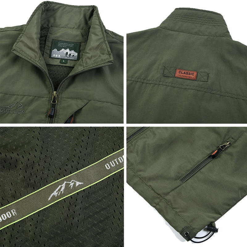 Āra vīriešu vestes 2022. gada pavasaris, vairākas kabatas, pārgājieni, darbs, fotografēšana, veste, vīrieša zivju veste, ūdensnecaurlaidīga, elpojoša veste, izmērs 6 XL