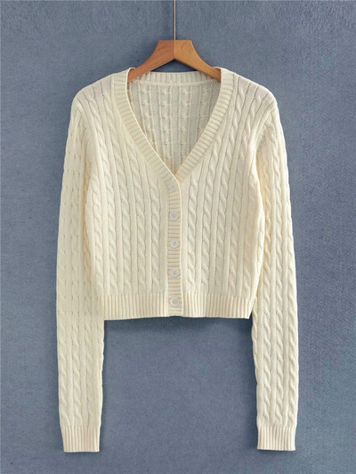 Brandy Mandy pulóverek női fehér kötött pulóver őszi téli V nyakú hosszú ujjú kötött pulóver sötétkék pulóver Brandy lány pulóver