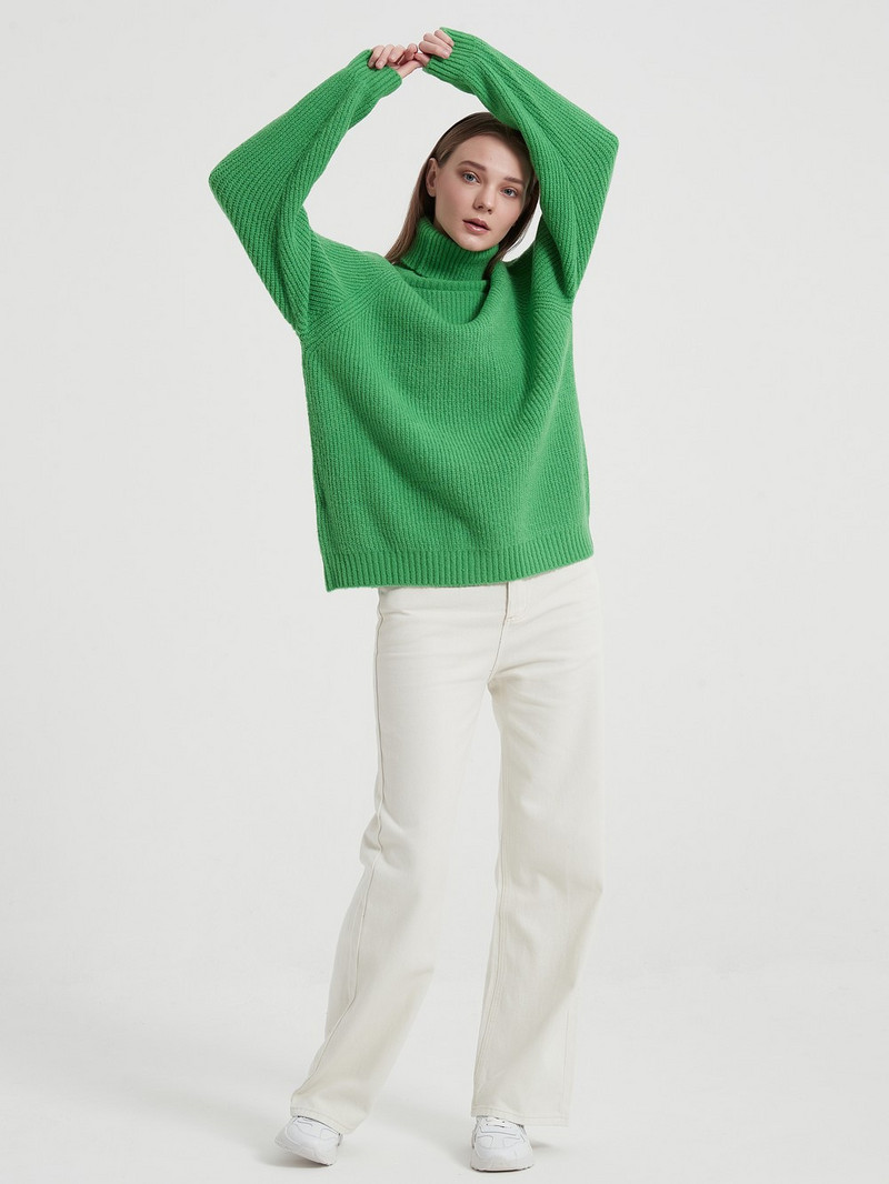 Wixra sieviešu pamata džemperis ar bruņurupuču apkakli, silts, biezs, brīvs džemperis, spilgtas krāsas džemperis, ikdienišķi topi, 2021. gada rudens ziema