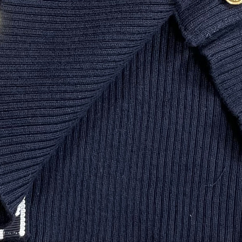 Γυναικεία μόδα μάρκας casual πλεκτή ζακέτα με κουμπιά Αυθεντικό κλασικό σχέδιο ρίγες Πολυτελείς μακρυμάνικο μπλουζάκια High-end διάσημο πουλόβερ