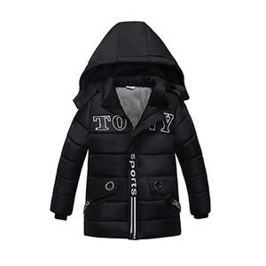 2022 Keep Warm Boys Jacket Φθινοπωρινό χειμώνα Νέο γούνινο γιακά παλτό με κουκούλα και φερμουάρ Εξωτερικά ρούχα Δώρο γενεθλίων 2-5 ετών Παιδικά ρούχα