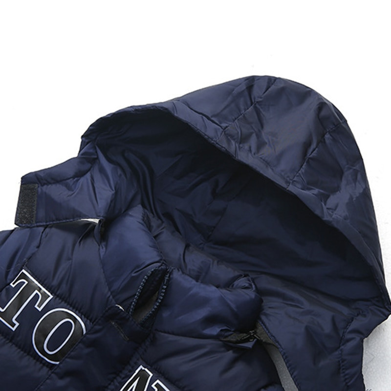 2022 Keep Warm Boys Jacket Φθινοπωρινό χειμώνα Νέο γούνινο γιακά παλτό με κουκούλα και φερμουάρ Εξωτερικά ρούχα Δώρο γενεθλίων 2-5 ετών Παιδικά ρούχα