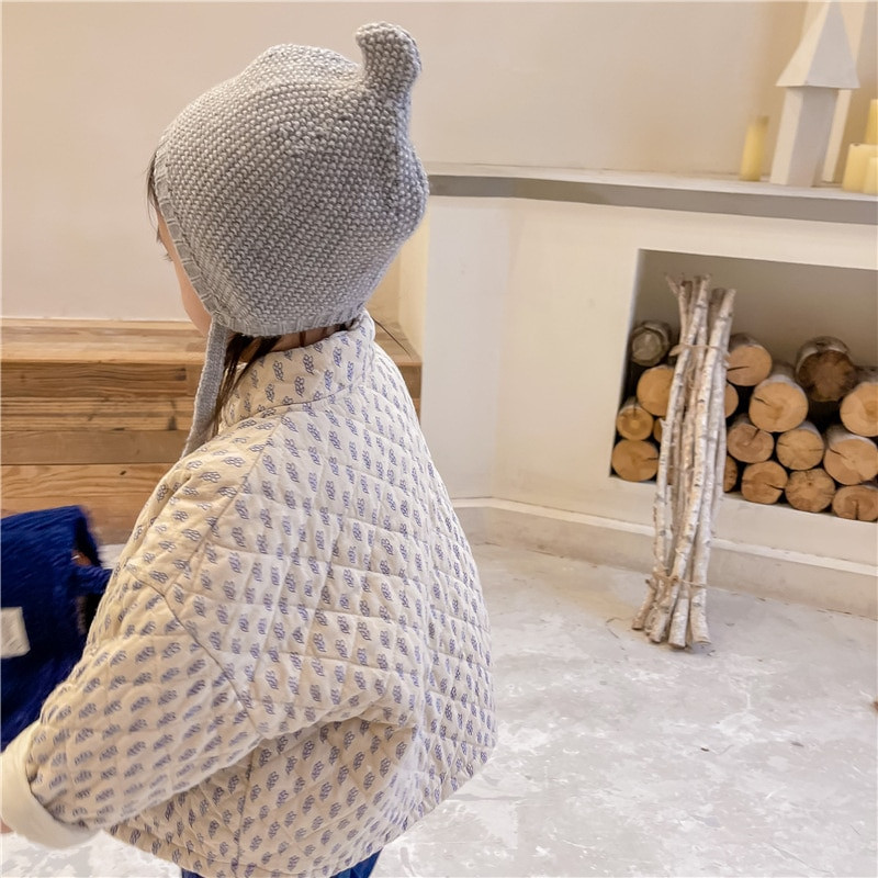 Κοριτσίστικα παιδικά παλτό για κορίτσια 2021 Fashion Thicken Velvet Χειμερινό Φθινοπωρινό Top Βαμβακερή ζακέτα Παιδικά ρούχα