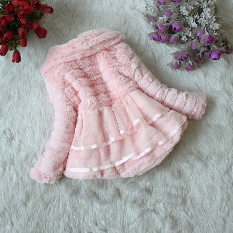 Παιδικό γούνινο παλτό για κορίτσια μπουφάν με βαμβακερή επένδυση Winter Baby Girl Coat Μαργαριτάρι Κρεμαστό Κοριτσίστικα Ρούχα Βρεφικά Παιδικά Πανωφόρια Ρούχα 2-9Y