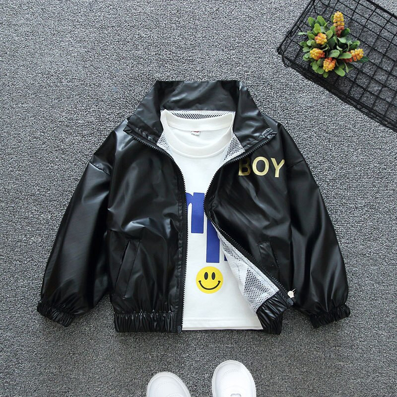 Φθινοπωρινά παλτό για αγόρια Φτερά Διακόσμηση για αγόρι γράμμα Όμορφο μπουφάν για παιδιά Παιδικό αντιανεμικό πανωφόρι δώρο γενεθλίων