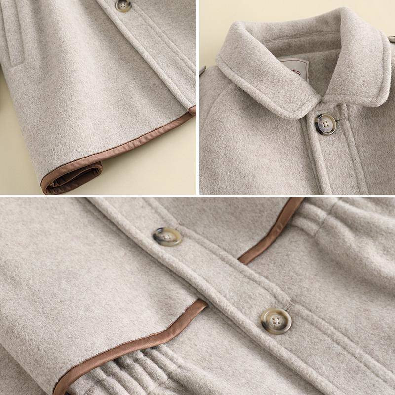 2021. Zimske tinejdžerice Duge jakne za malu djecu Gornja odjeća Odjeća Ležerna dječja topla vunena baloner Odjeća za tinejdžerke 13 14