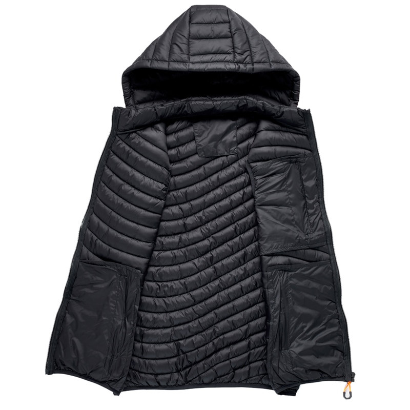 2021 Νέο αφαιρούμενο καπέλο ανδρικό γιλέκο Απλό μονόχρωμο Ζεστό ανδρικό μπουφάν και παλτό Άνετα ανδρικά γιλέκα χειμερινής μόδας