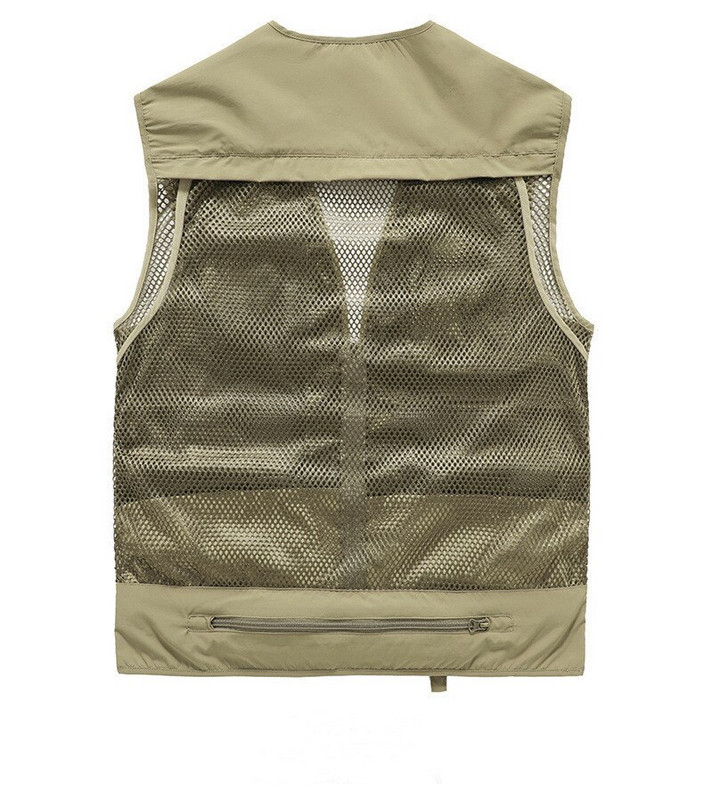 Ανδρικό γιλέκο πολλαπλών τσέπης 2021 γιλέκο ψαρέματος Φωτογραφία ανδρικό γιλέκο Γιλέκο Πανωφόρι Μπουφάν Καλοκαιρινή άνοιξη Μεγάλο Plus μέγεθος