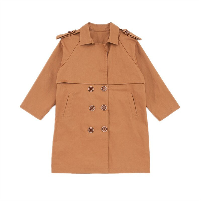Vintage Trench Coat Zēniem Vēja Necaurlaidīga Jaka Britu Divrindu Viduklis Josts Vējjaka Bērnu Apģērbi