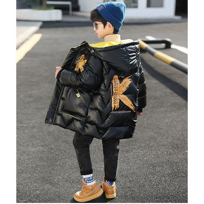 Djeca, dječaci, dječja zimska jakna, modna tinejdžerska parka s kapuljačom, gornja odjeća od vate, deblja topla gornja odjeća, odjeća za djevojčice