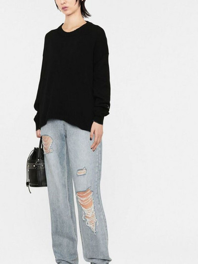 2022. gada rudens Ziemas sieviešu džemperis ar burtu apkakli sieviešu džemperis, 100% vilna ar garām piedurknēm, vaļīgas aproces, šķēlums