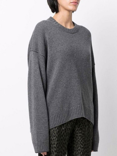 2022. gada rudens Ziemas sieviešu džemperis ar burtu apkakli sieviešu džemperis, 100% vilna ar garām piedurknēm, vaļīgas aproces, šķēlums