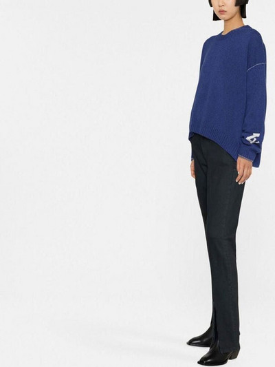 2022. gada rudens Ziemas sieviešu džemperis ar burtu apkakli sieviešu džemperis, 100% vilna ar garām piedurknēm, vaļīgas aproces, šķēlums