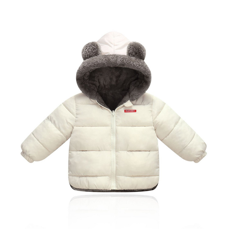 Zēniem Zēniem Meitenēm Kokvilnas Apģērbi Dūnu Jakas Bērniem Ziemas sabiezināti Samta silti Mēteļi Ar Kapuci Bērni Bērnu Apģērbi Virsdrēbes 1-6 g.v.