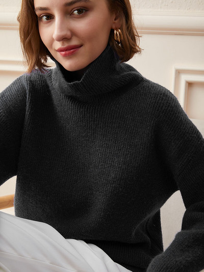 2022 Γυναικείο πουλόβερ Φθινοπωρινό Χειμώνα Ζεστά ζιβάγκο Casual Loose Oversized Γυναικεία Πουλόβερ Πλεκτό πουλόβερ Top Pull Femme