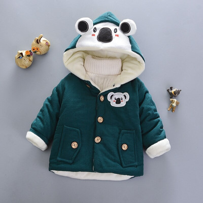 Cold Winter Plus Velvet Βρεφικά Παλτό για Αγόρια Χοντρό Μπουφάν Ζεστό Βαμβακερό Παιδικά Εξωτερικά Ενδύματα 1-5 Y Βρεφικά Παιδικά Ρούχα