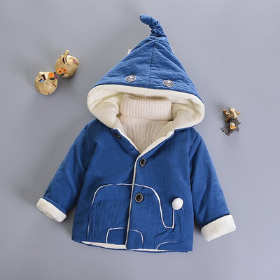 Cold Winter Plus Velvet Βρεφικά Παλτό για Αγόρια Χοντρό Μπουφάν Ζεστό Βαμβακερό Παιδικά Εξωτερικά Ενδύματα 1-5 Y Βρεφικά Παιδικά Ρούχα