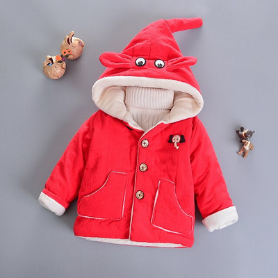 Cold Winter Plus Velvet Βρεφικά Παλτό για Αγόρια Χοντρό Μπουφάν Ζεστό Βαμβακερό Παιδικά Εξωτερικά Ενδύματα 1-5 Y Βρεφικά Παιδικά Ρούχα
