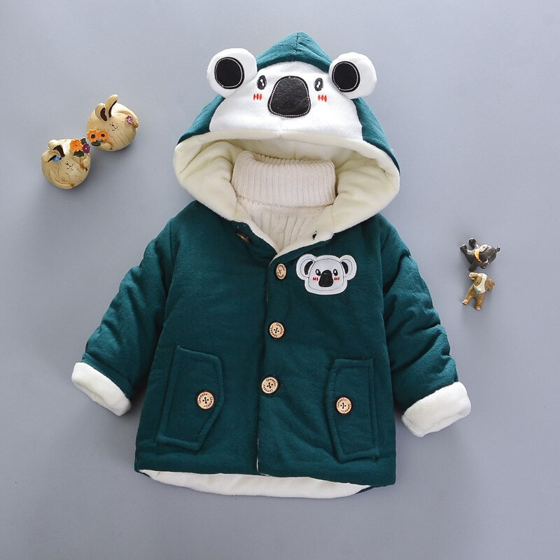 Cold Winter Plus Velvet Βρεφικά Παλτό για Αγόρια Χοντρό Μπουφάν Ζεστό Βαμβακερό Παιδικά Εξωτερικά Ενδύματα 1-5 Y Βρεφικά Παιδικά Ρούχα