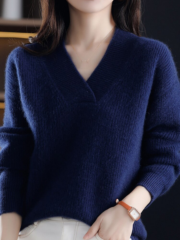 HELIAR sieviešu džemperis ar biezu kašmira kakla izgriezumu, 2022. gada ziemas džemperi, brīvi Polluver garām piedurknēm, trikotāžas elegants džemperis sievietēm