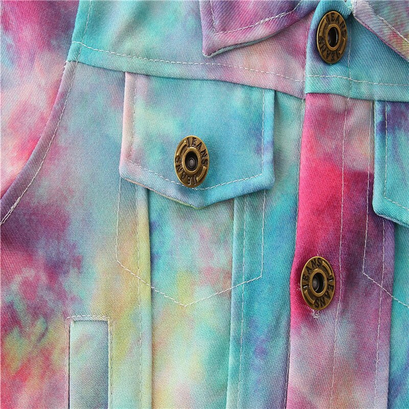 1-6T Μικρό παιδί, μωρό κορίτσι Clohtes Φθινοπωρινό παλτό χειμωνιάτικης γραβάτας Βαφής Χαριτωμένο γλυκό σακάκι Κομψό μακρυμάνικο outdoor βρεφική στολή