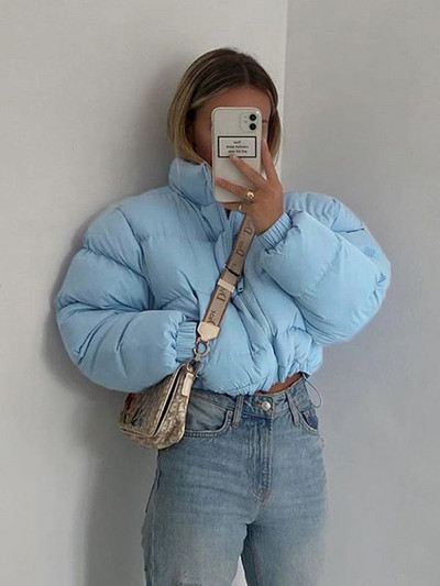 Modna jesensko-zimska puhasta jakna i kaputi Ženska božićna gornja odjeća balon kroja Topla odjeća