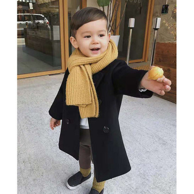 Αγόρια Μωρό Φθινόπωρο Χειμώνας Μακρύ παλτό Μόδα Κομψά παιδικά εξωτερικά ενδύματα βαμβακερά με επένδυση χοντρά ζεστά παιδικά ρούχα Ρούχα μπουφάν